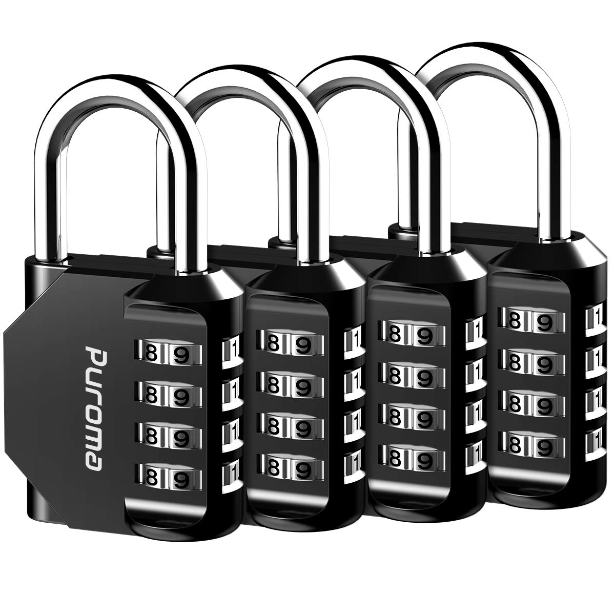 TH002Q 4 Pack Combination Lock Puroma