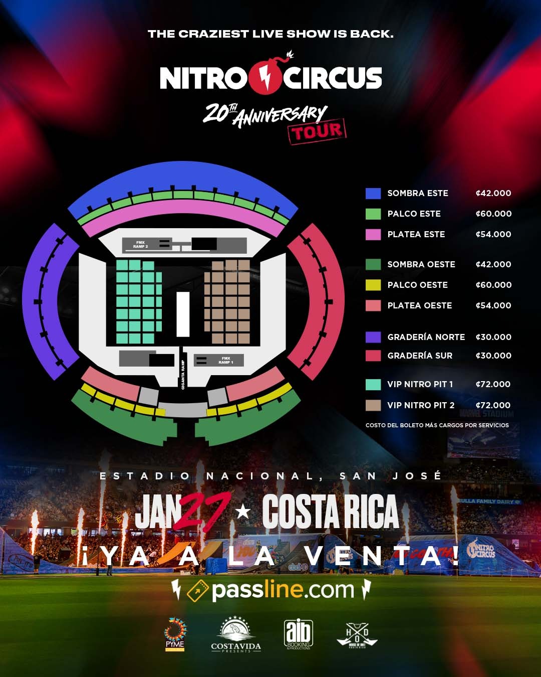 Salen a la venta las entradas para el Nitro Circus