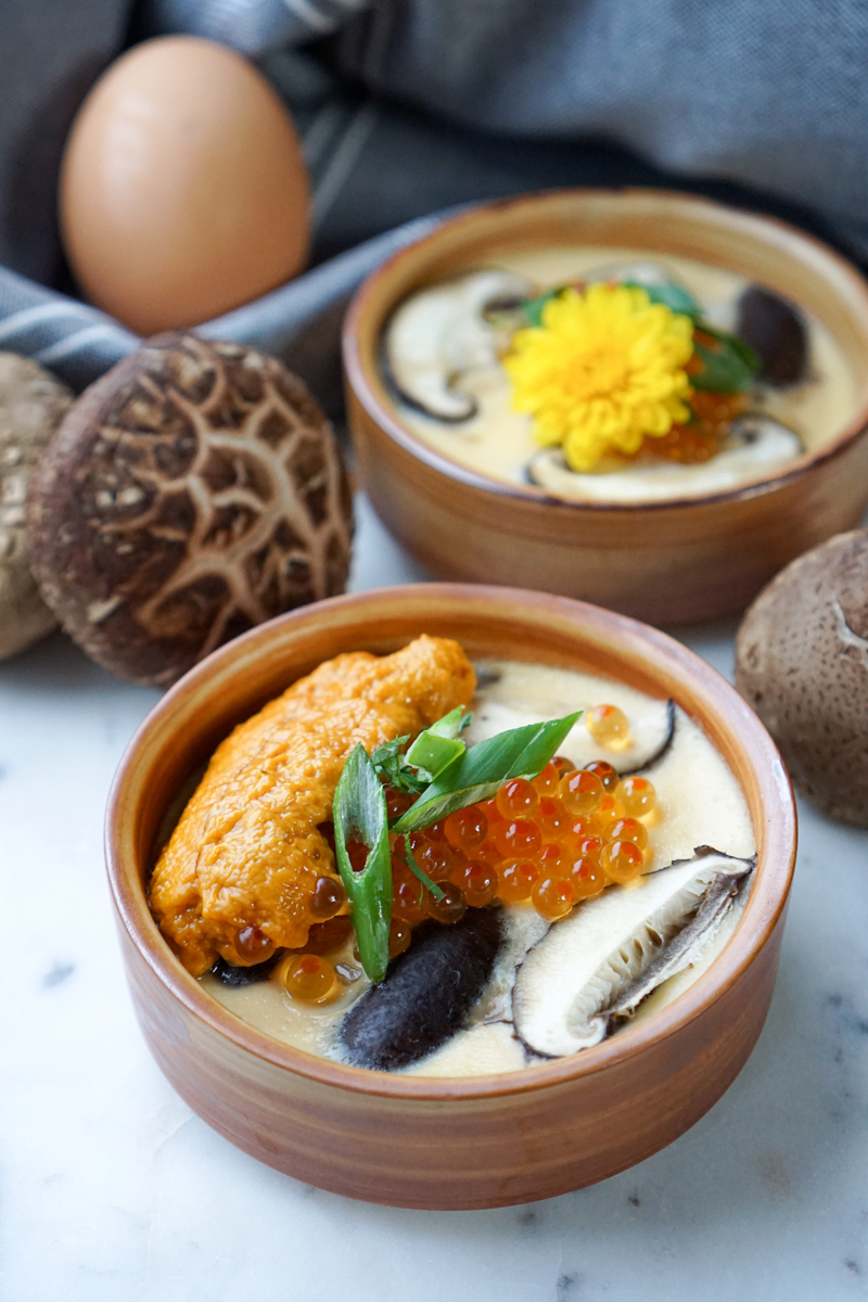 Simple Steamed Egg Recipe (Chawanmushi) PURPLECHIVES