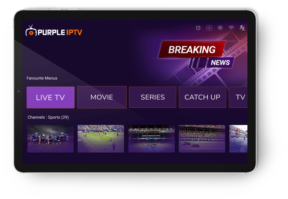 Purple Smart App Players Ultimate Destination for IPTV Users