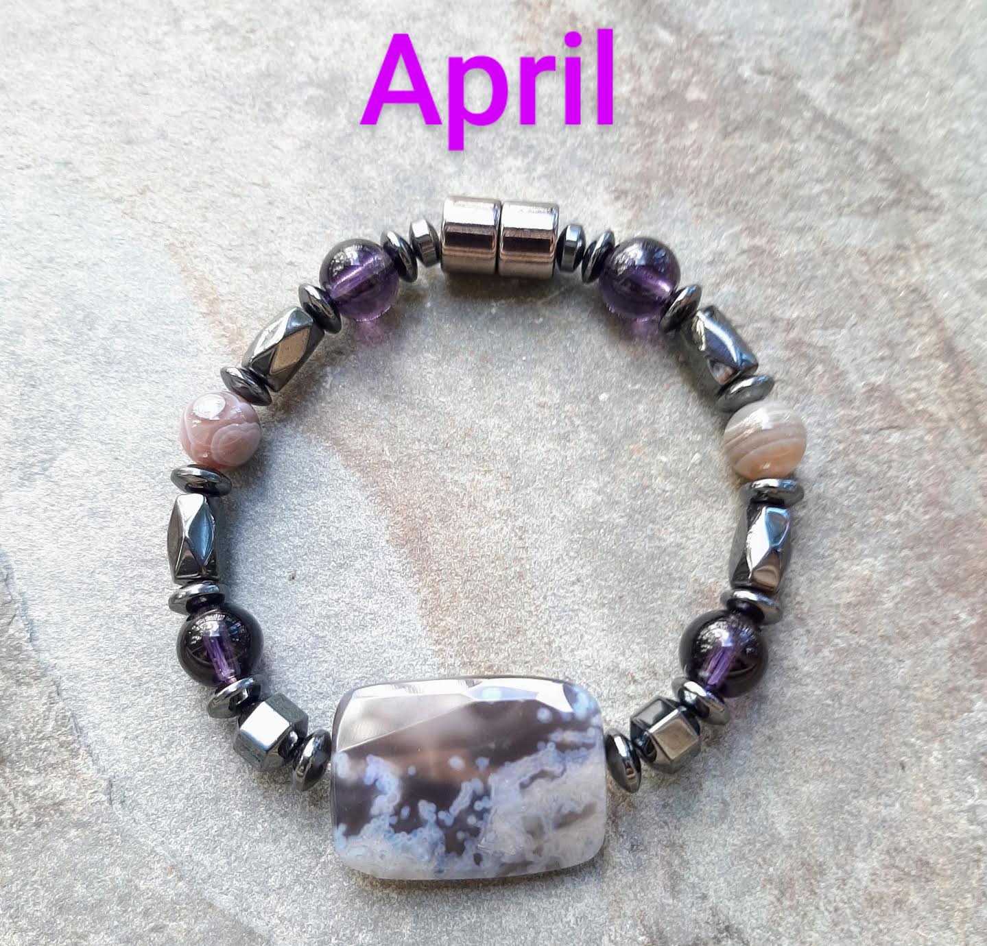 April Birthstone Bracelet Purpose Stones