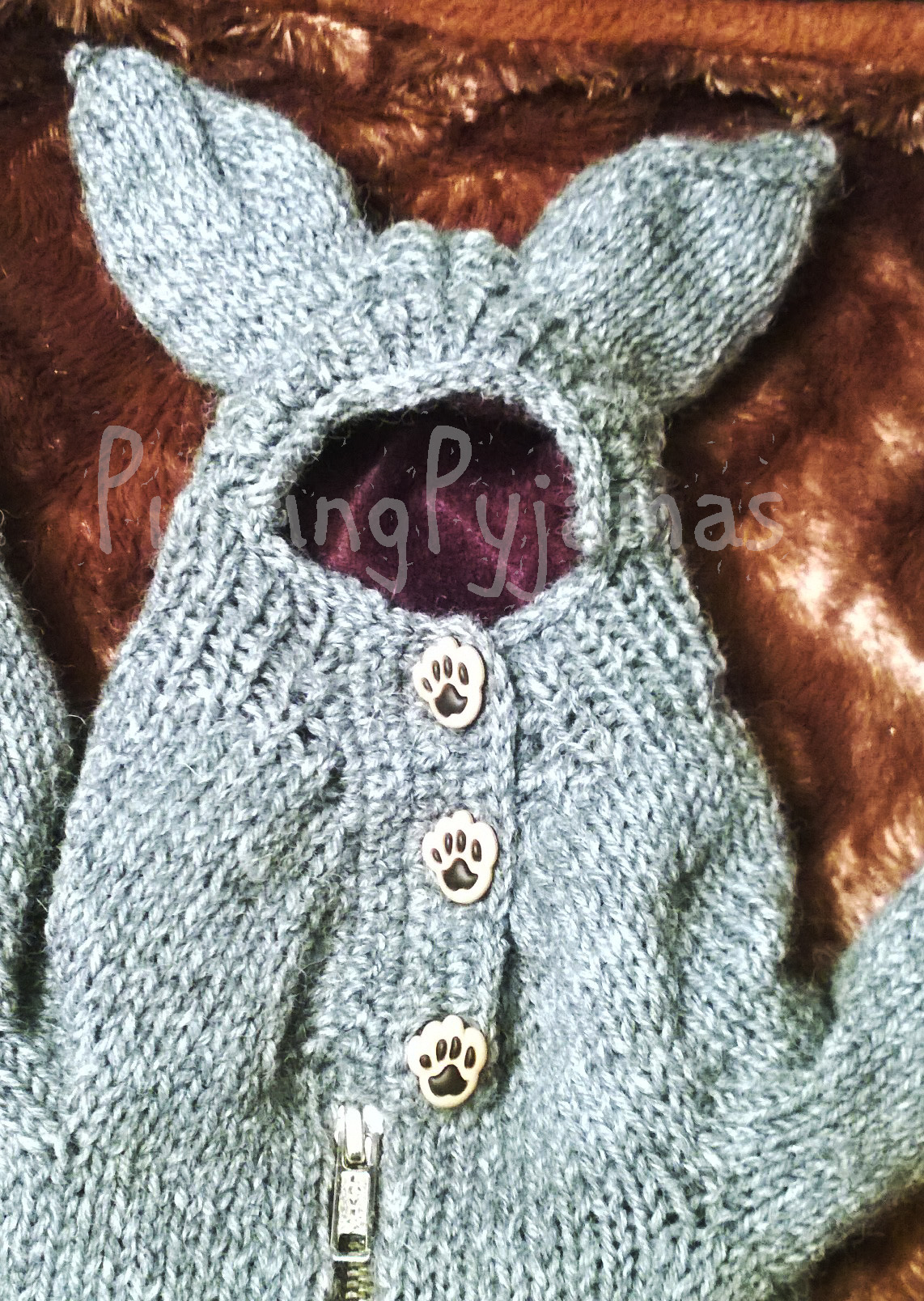 cat snowsuit Purring Pyjamas