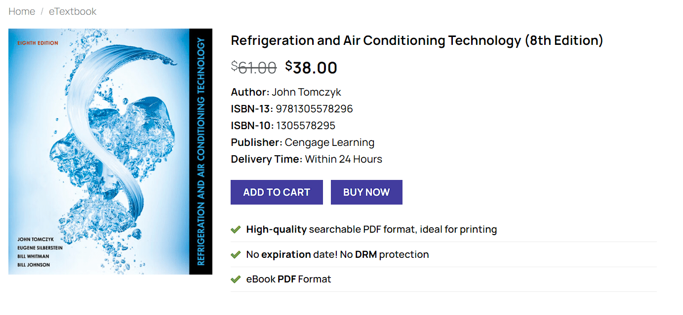 (PDF) Refrigeration and Air Conditioning Technology, 8th Edition