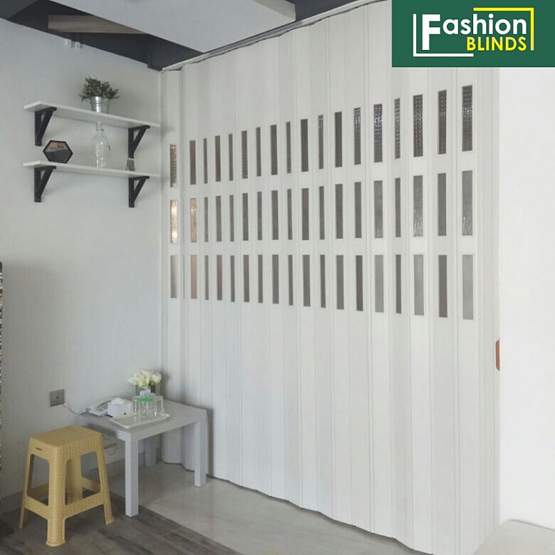 Folding PVC Door » FOLDING DOOR PVC KACA MURAH • Harga Jual Vertical