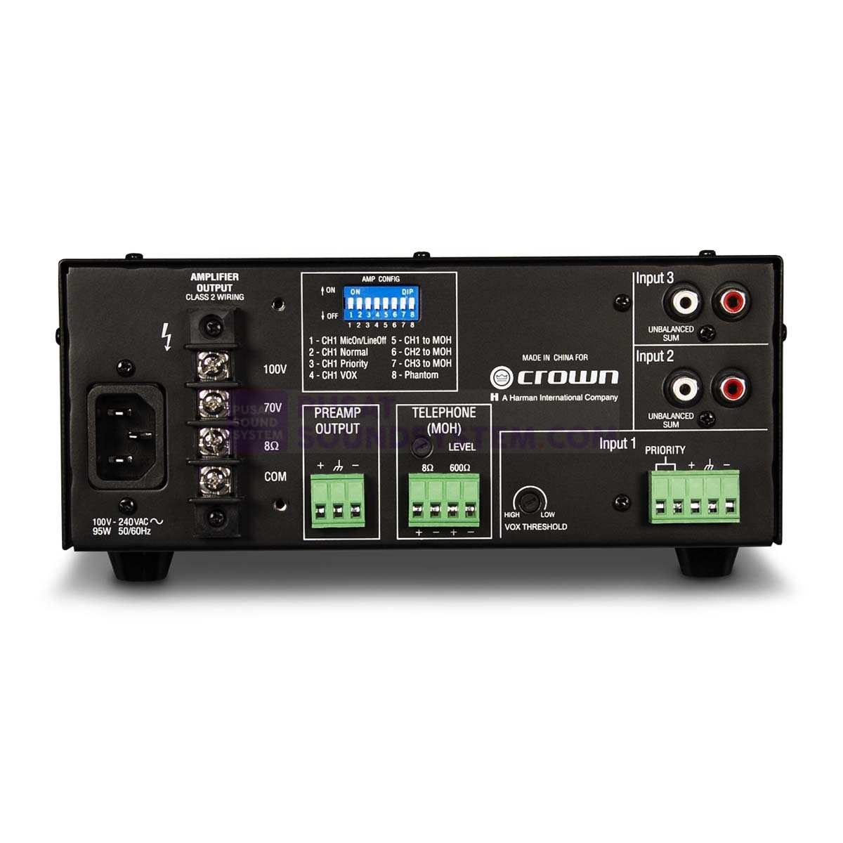 Jual Crown 135MA 3-Channel Mixer Amplifier