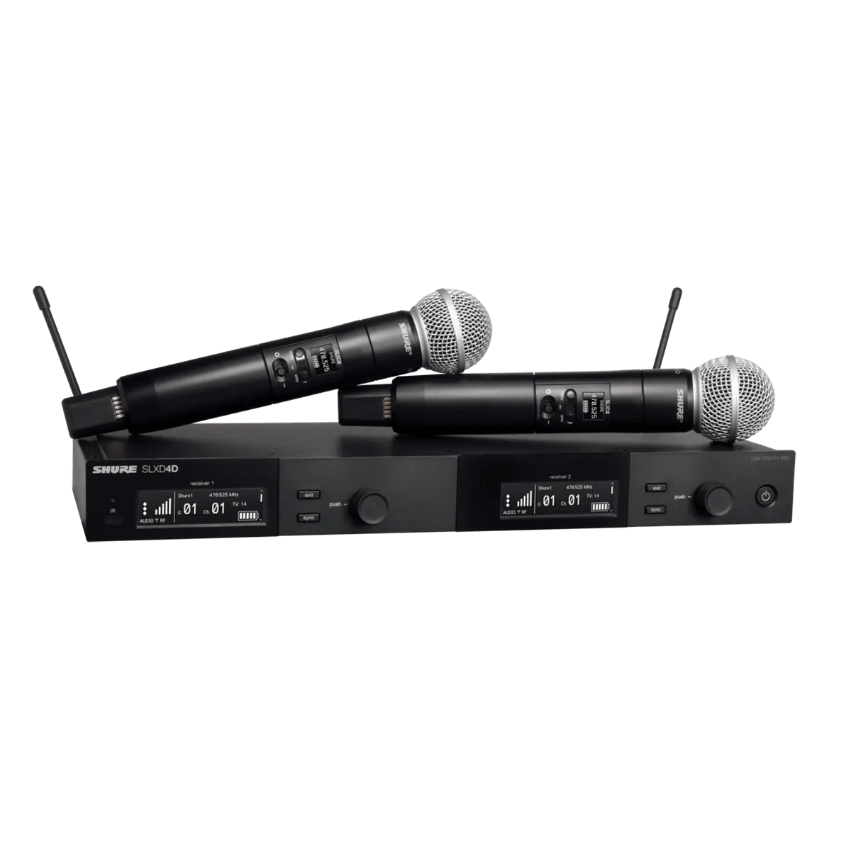 Jual SHURE SLXD24D/SM58 Dual Handheld Wireless Microphone System