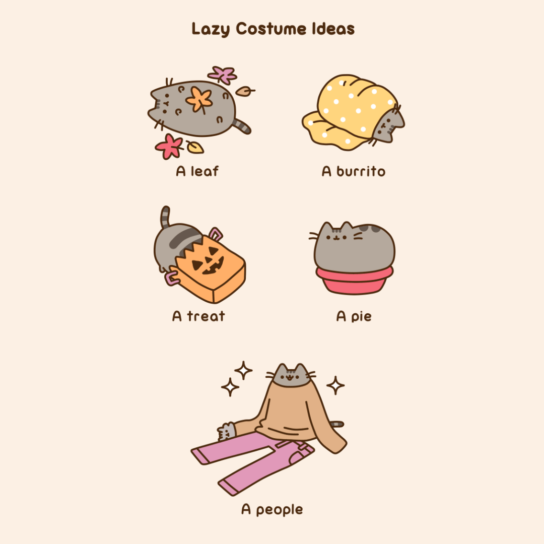 Pusheen The Cat Lazy Costume Ideas (For Your Cat) Blank Birthday/All
