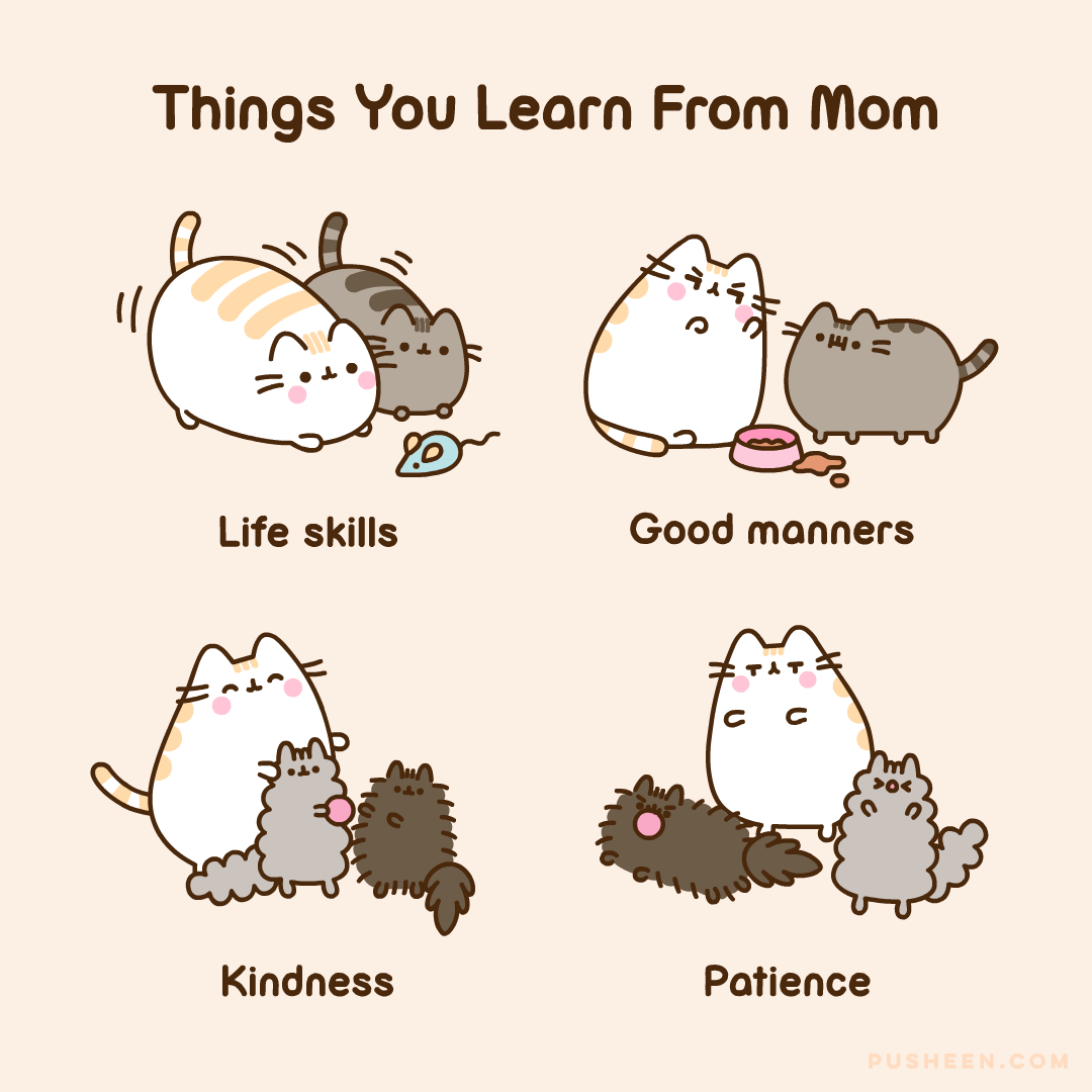 Pusheen Things You Learn from Mom Pusheen