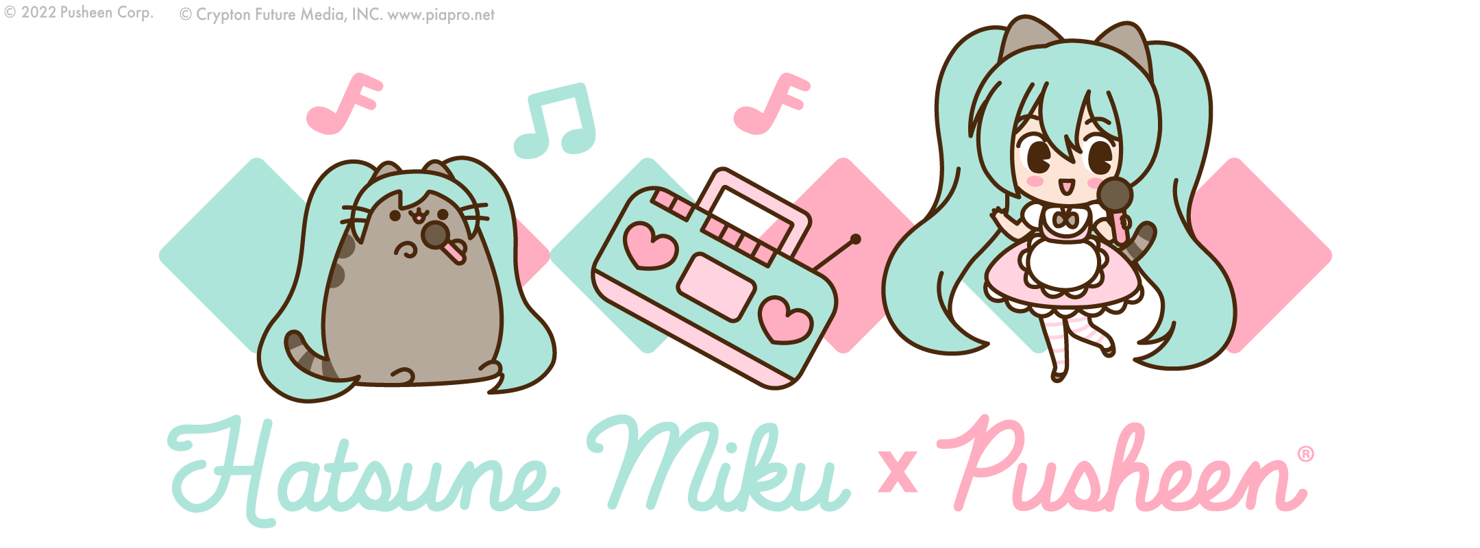 Pusheen Hatsune Miku x Pusheen® Collaboration Announced!