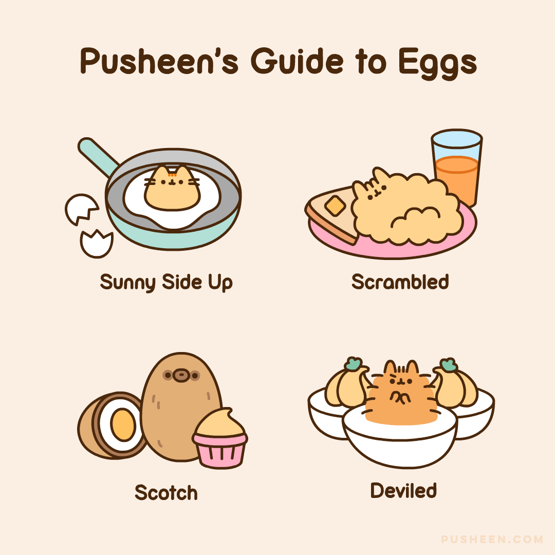 Pusheen guide to eggs