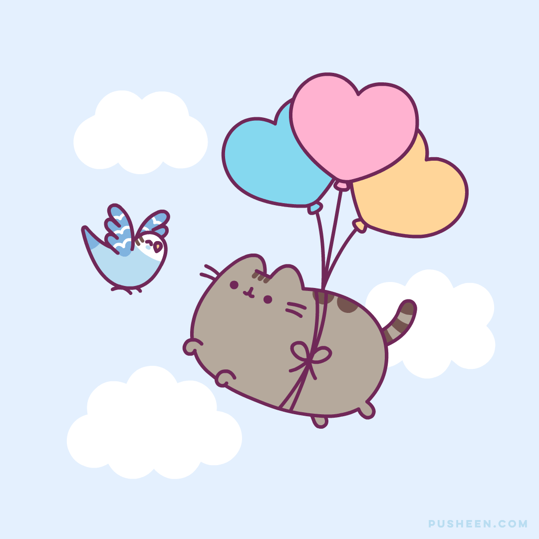 Pusheen Heart Gif