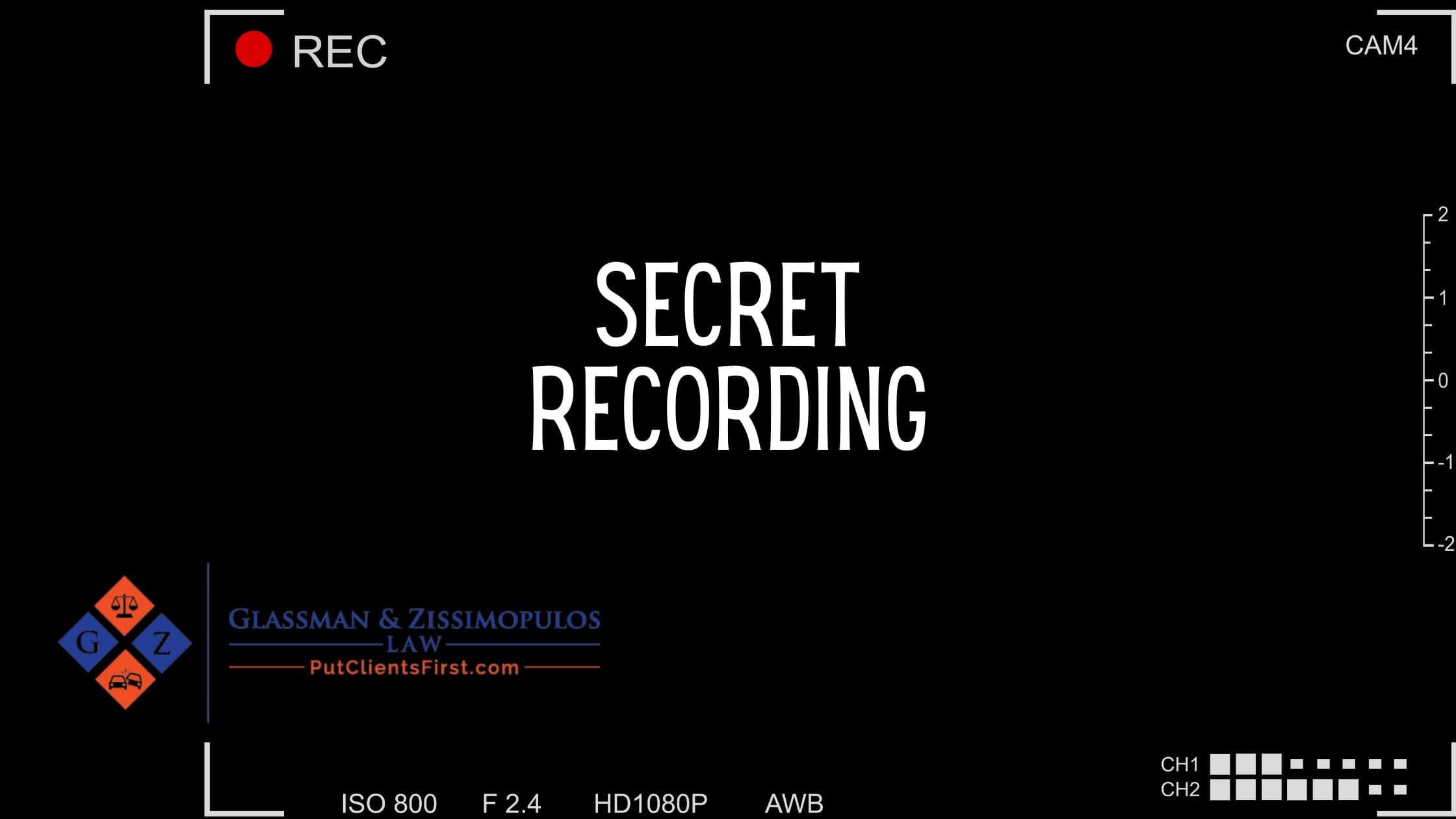 Secret Recording Glassman & Zissimopulos Law Firm