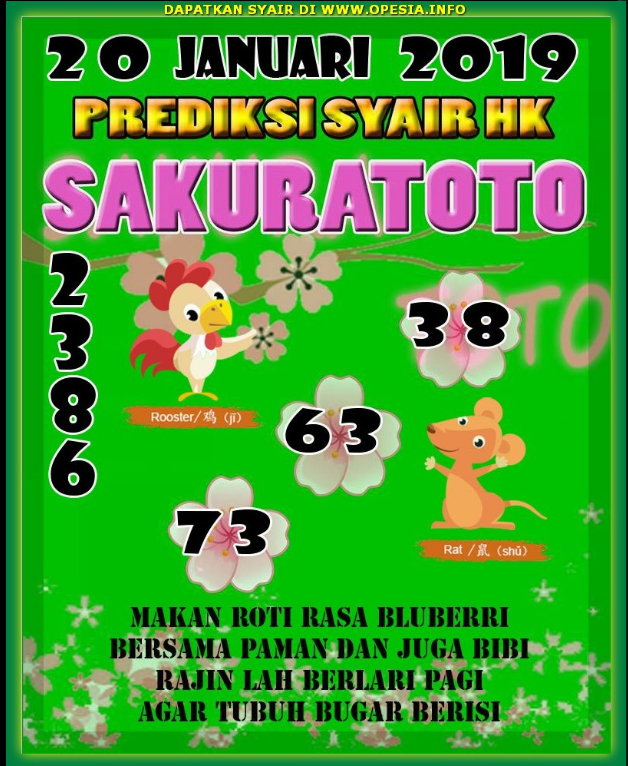 SYAIR HK MINGGU 20.01.2019. AI. 012