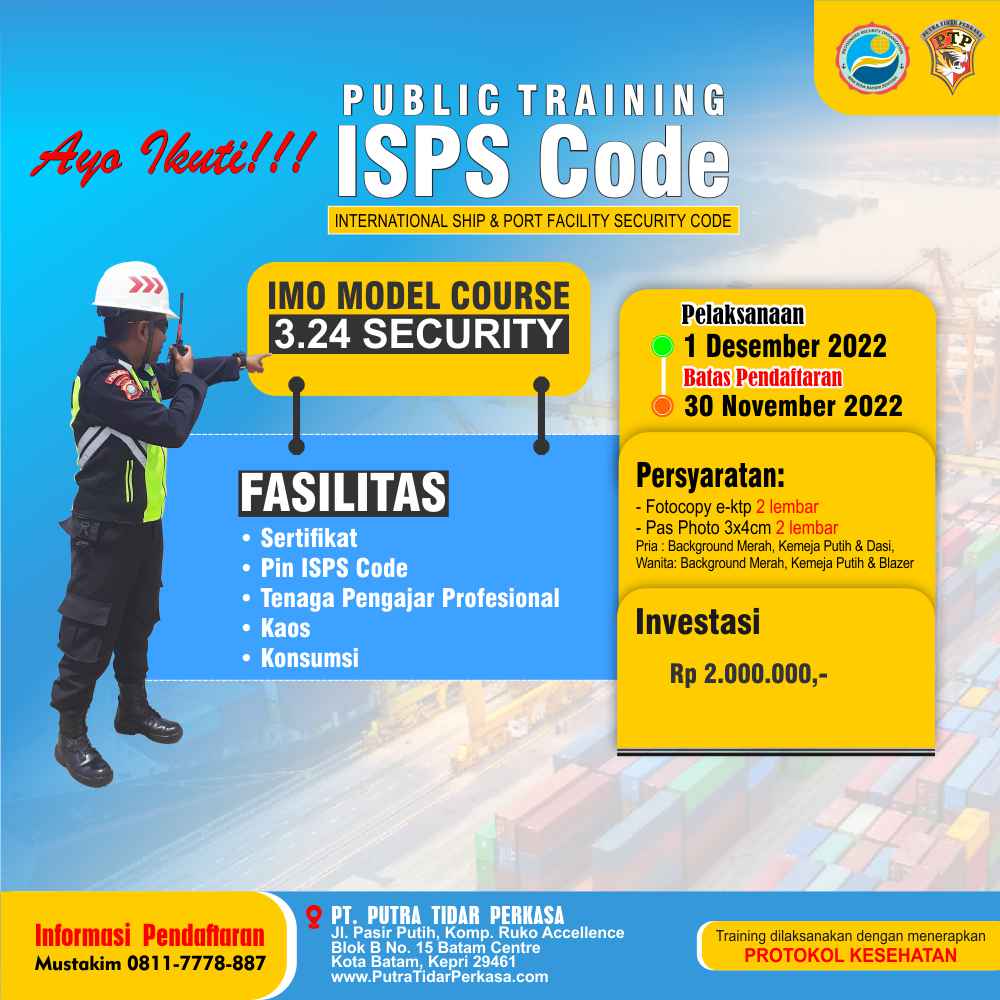 Training ISPS CODE IMO Model Course 3.24 Security (Training Port
