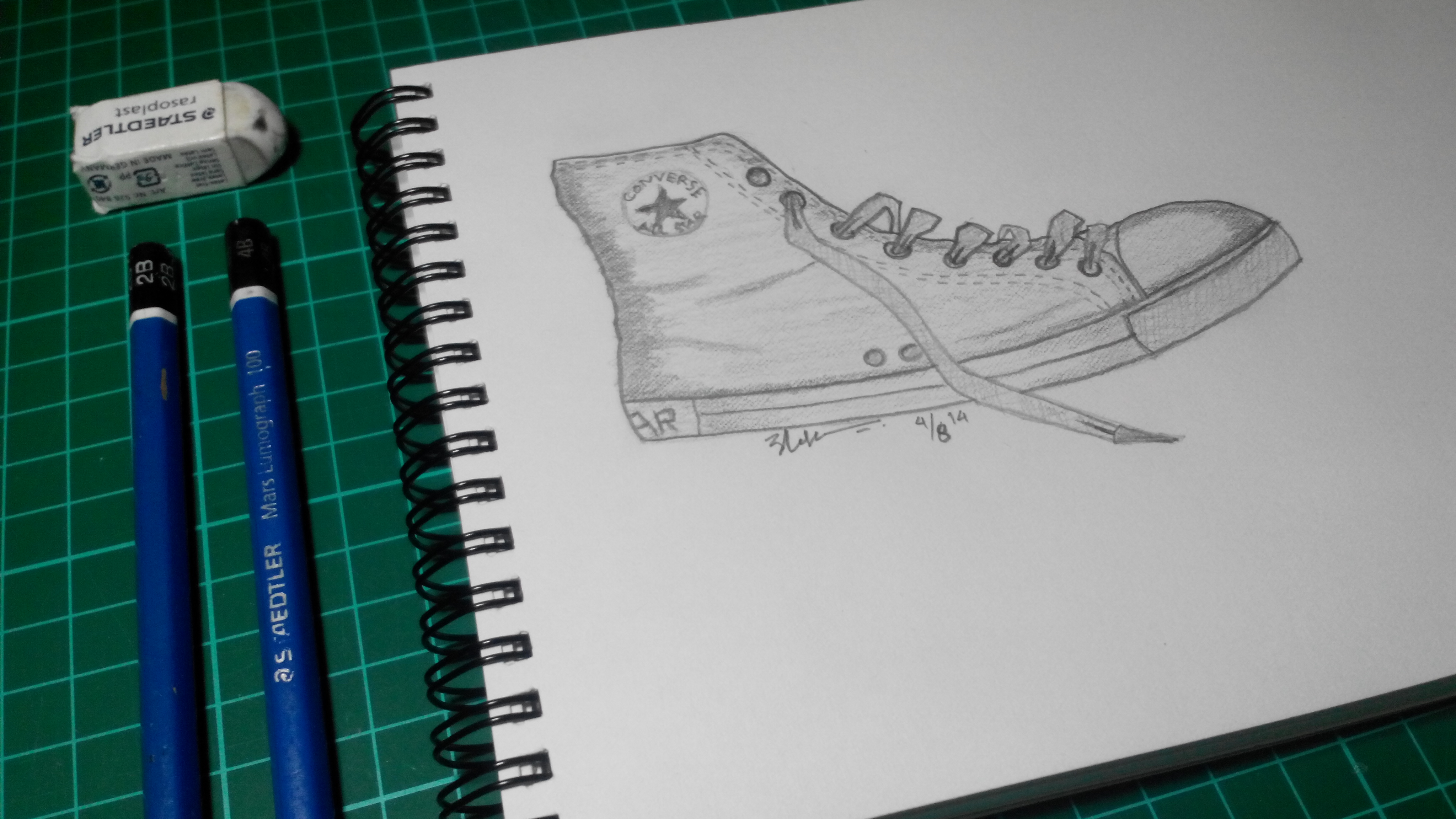 Gambar Sketsa Sepatu Keren Sobsketsa