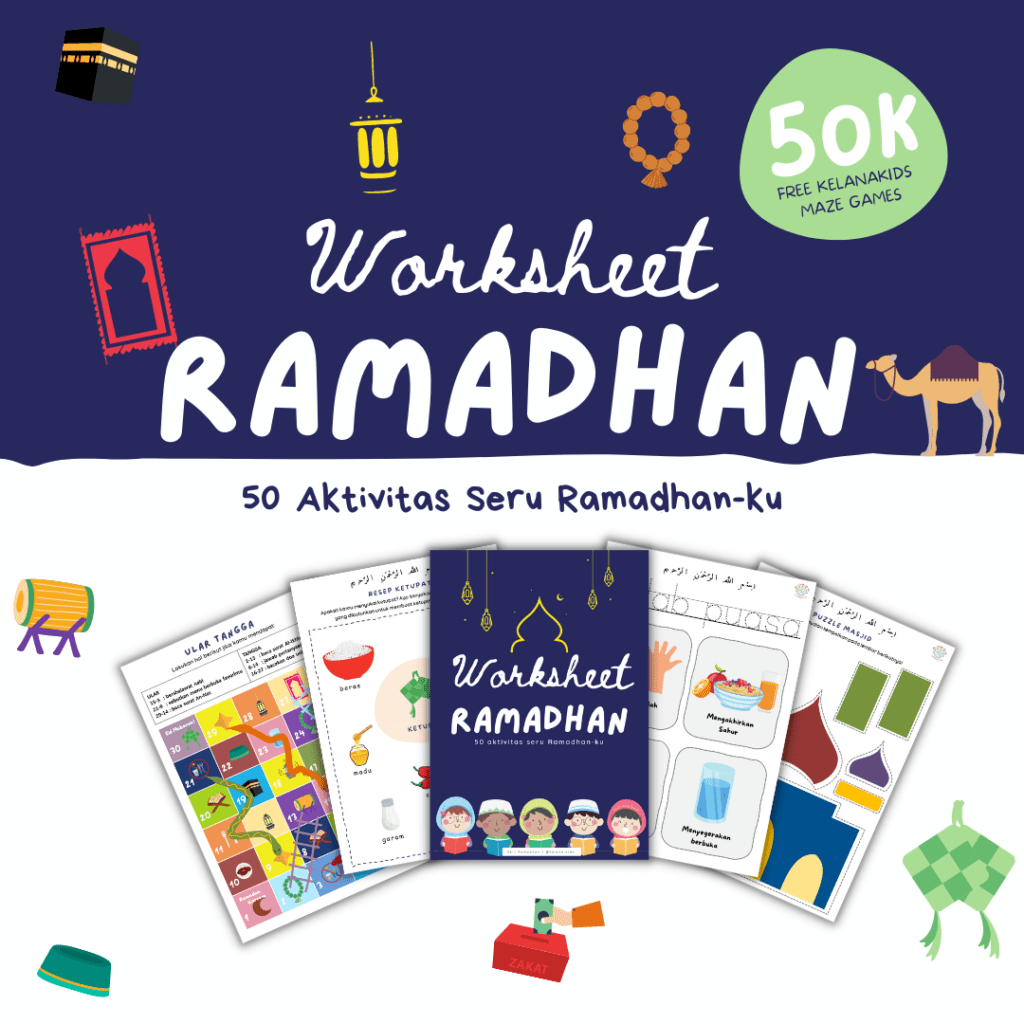 Printable Ramadhan Lembar Kerja Anak 50 Aktivitas Seru Ramadhanku