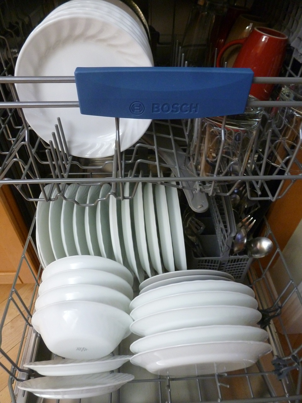 My Dishwasher Unloading Hack Putting It All On The Table