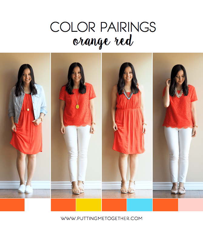 Style Help Orange Red Color Combos Putting Me Together