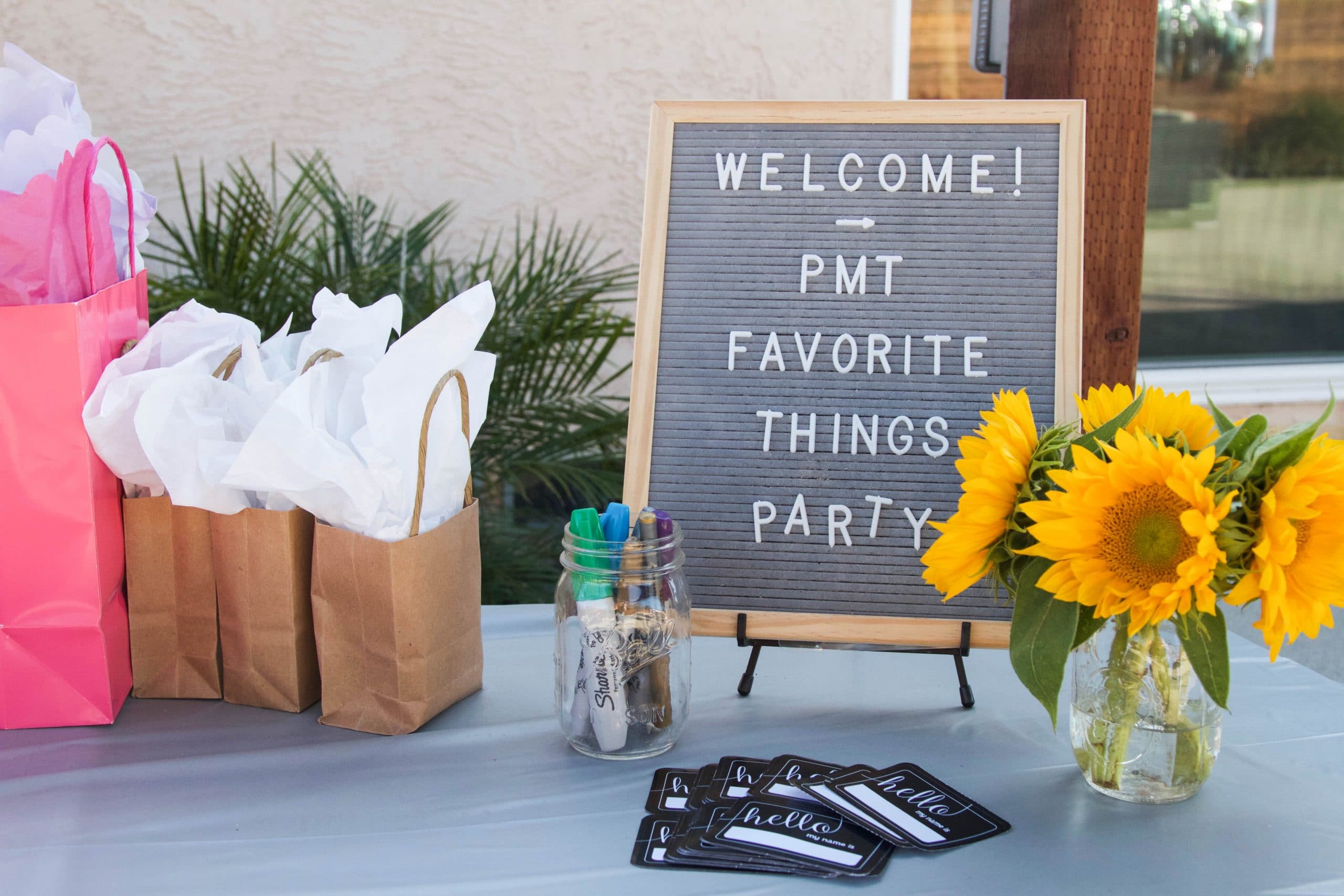 Gift Ideas for a Favorite Things Party Putting Me Together
