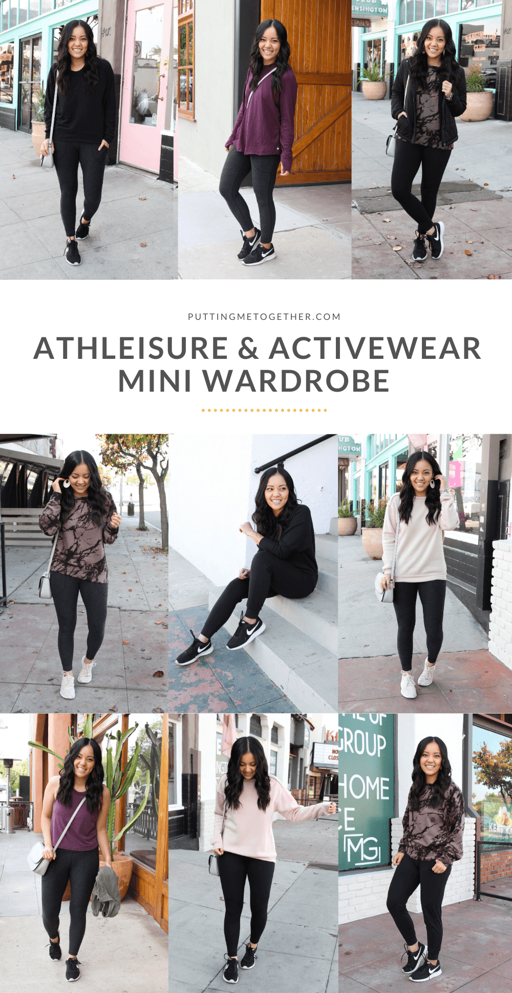 Activewear and Athleisure Mini Capsule Wardrobe + 10 Outfit Ideas