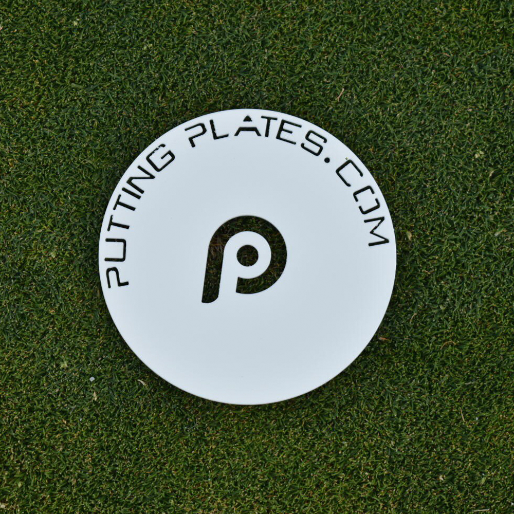 Target Plates Powder Coat Flat White Set of 4 (4.0in) Putting Plates