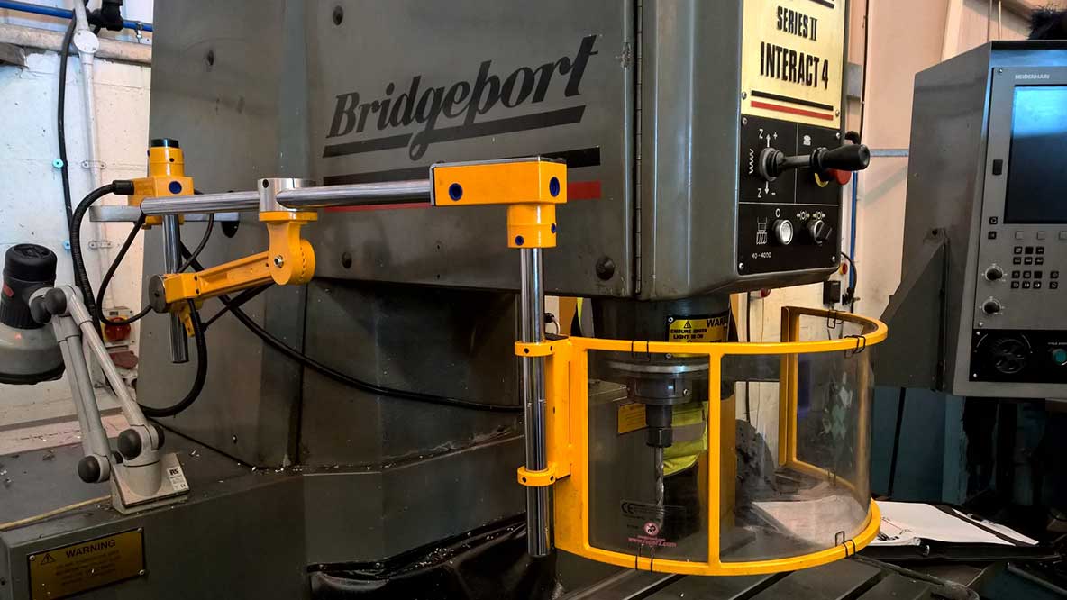 FAB Milling Machine Guard PUWER Machinery Guarding