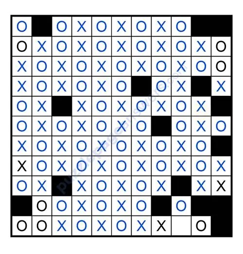 Puzzle Page Os and Xs Issue 1 Page 3 Answers