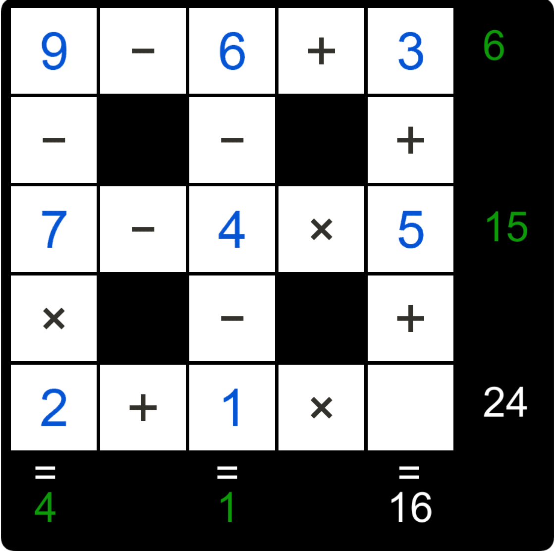 Puzzle Page Cross Sum June 16 2019 Answers