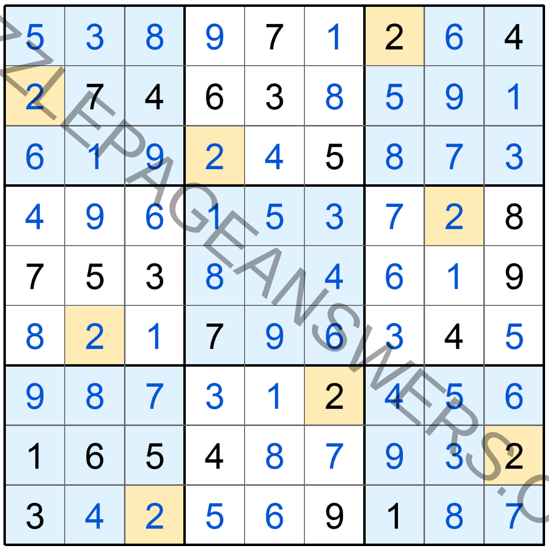 Puzzle Page Sudoku June 16 2019 Answers Puzzle Page Answers