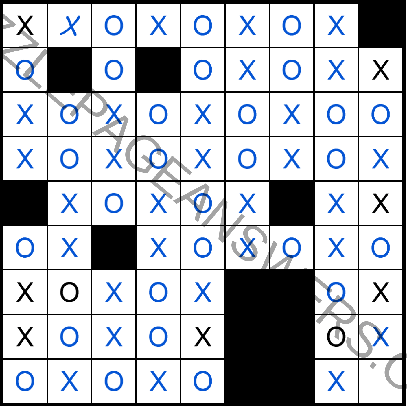 Puzzle Page Os and Xs September 30 2019 Answers Puzzle Page Answers