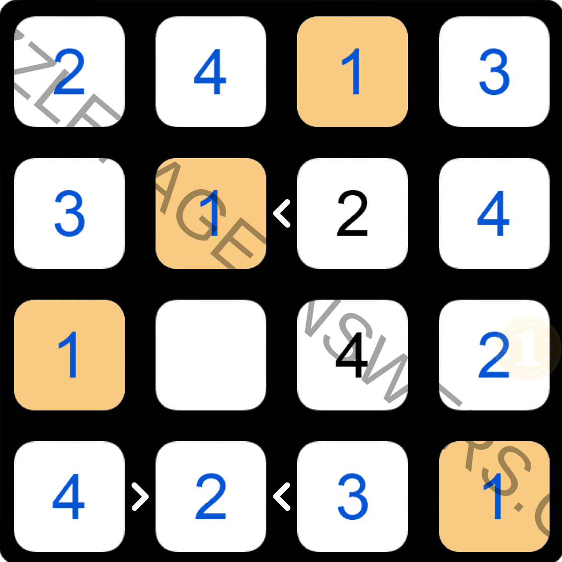 Puzzle Page Futoshiki November 5 2019 Answers Puzzle Page Answers