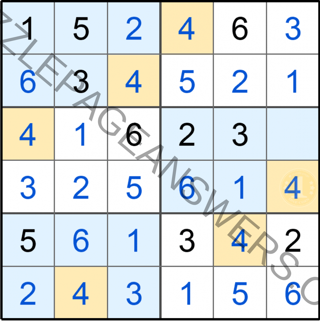 Puzzle Page Sudoku December 13 2019 Answers Puzzle Page Answers
