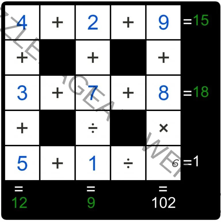 Puzzle Page Cross Sum February 14 2020 Answers Puzzle Page Answers