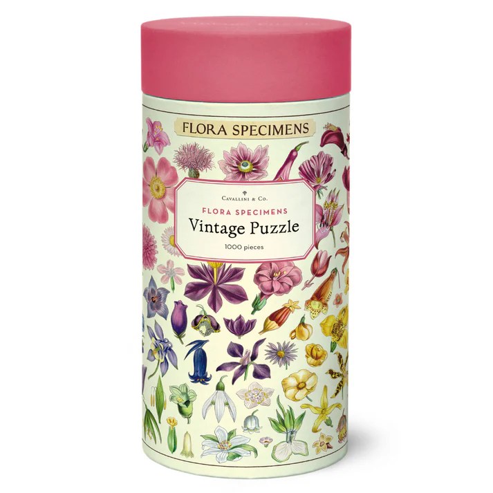 Cavallini & Co Vintage Puzzle Flora Specimans 1000 Jigsaw Piece