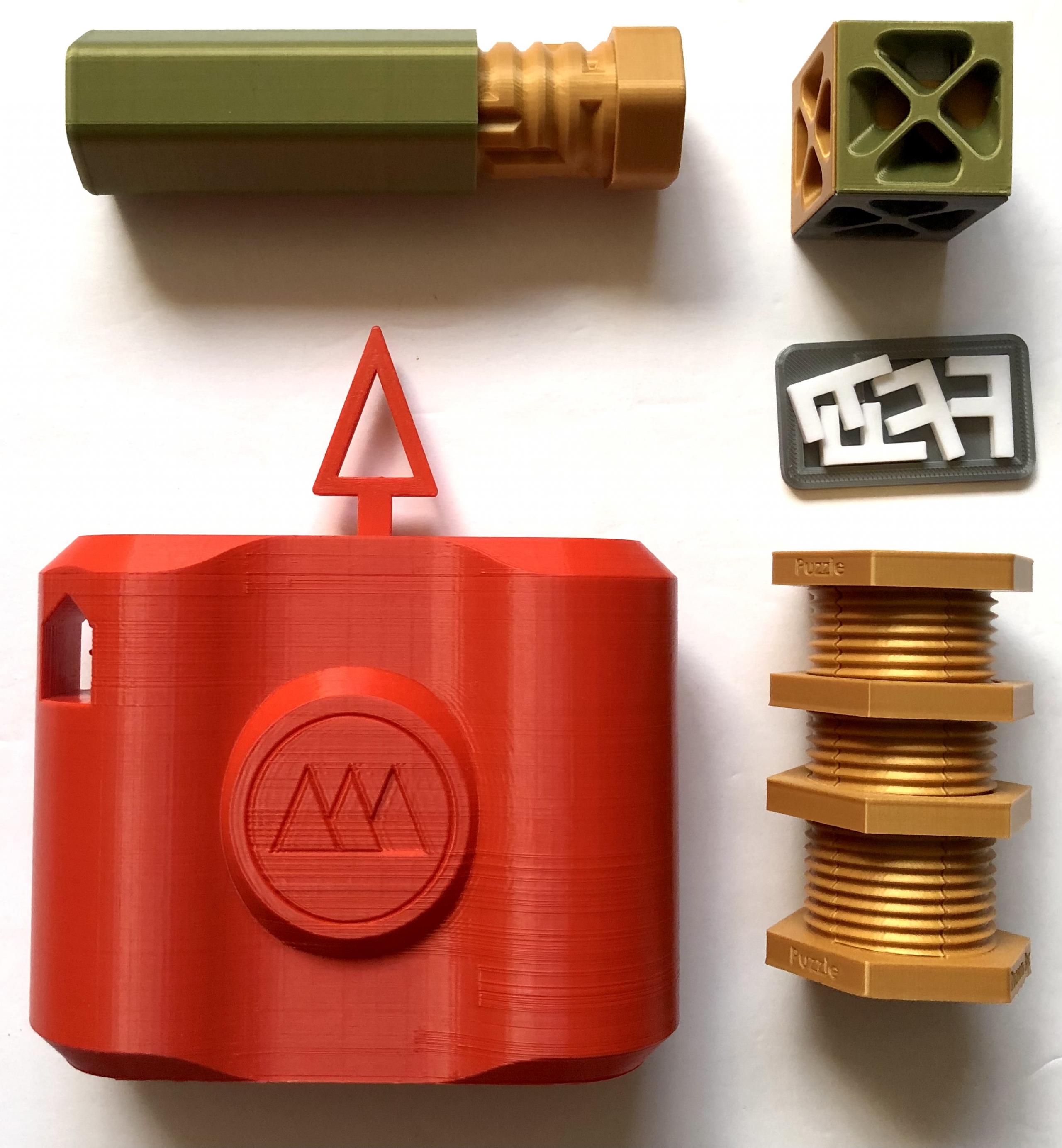 5x 3D Printed Puzzles 4 F Maze Puzzle Box