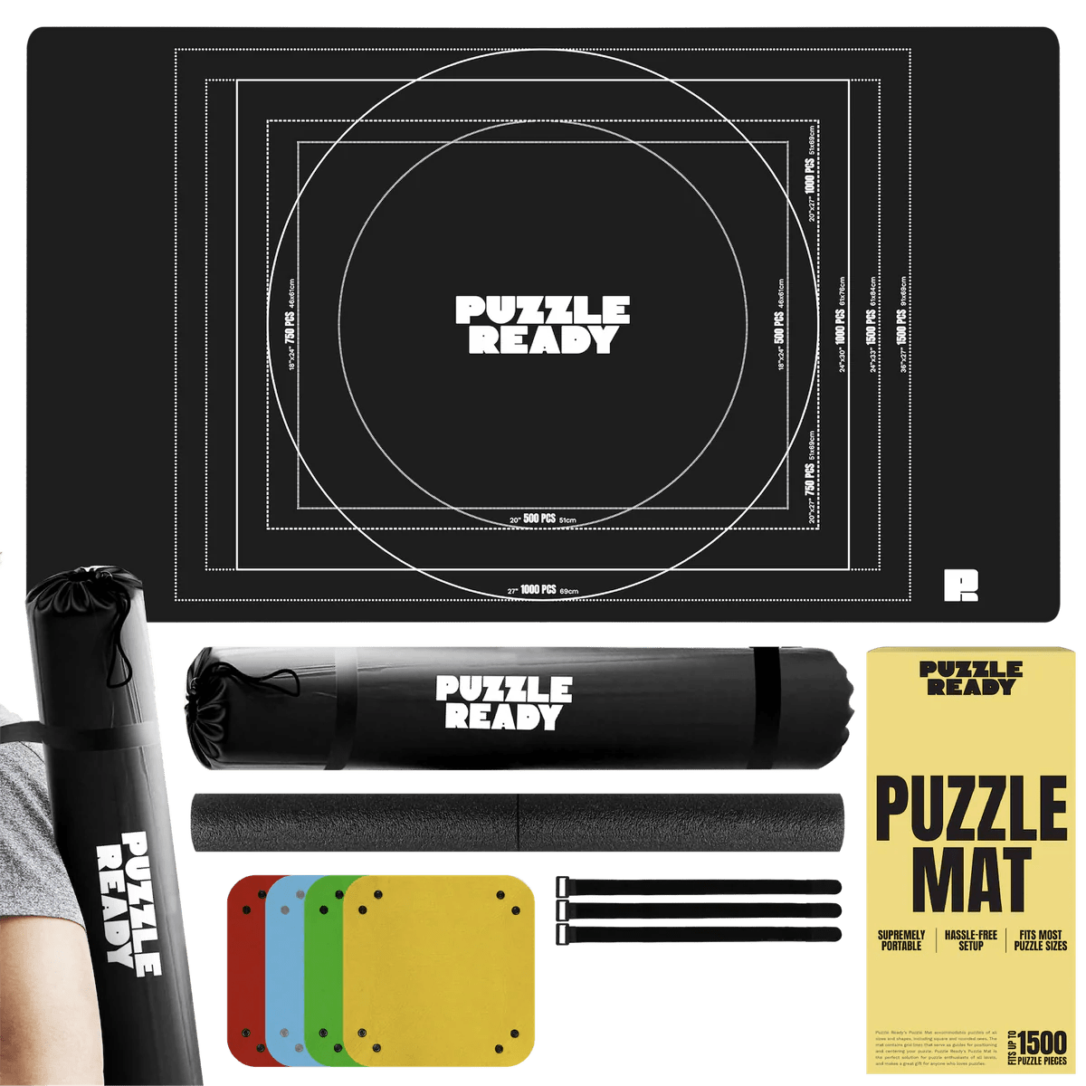 Portable Jigsaw Puzzle Mat Puzzle Ready