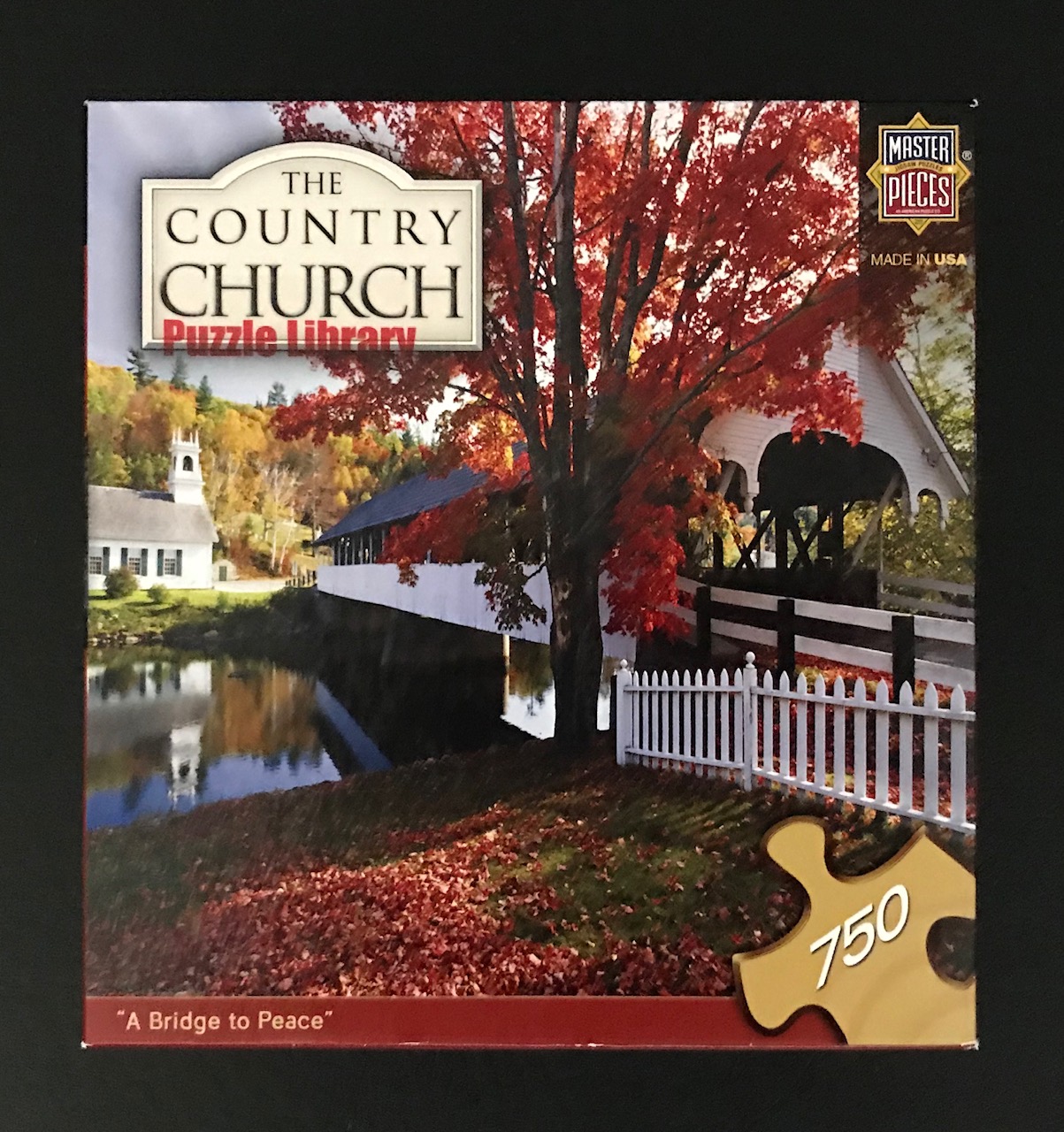 70025 MasterPieces The Country Church 24" x 18" "A Bridge to Peace" 750 Piece