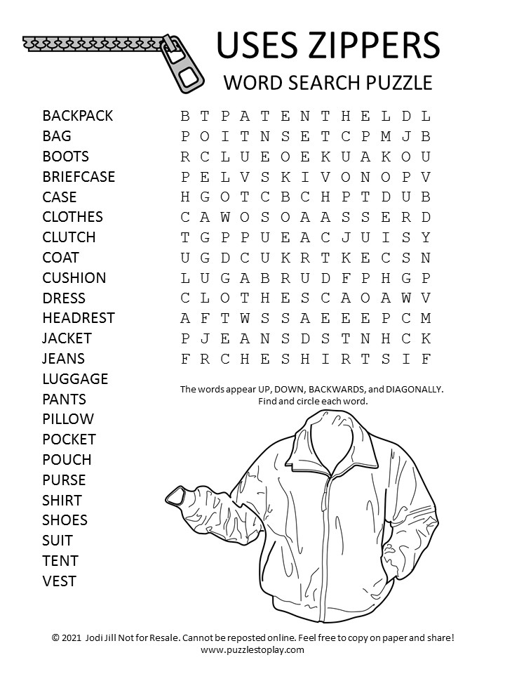 free word search puzzle worksheet list page 17 Puzzles to Play