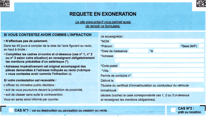 Contester sa contravention, contestation PV electronique