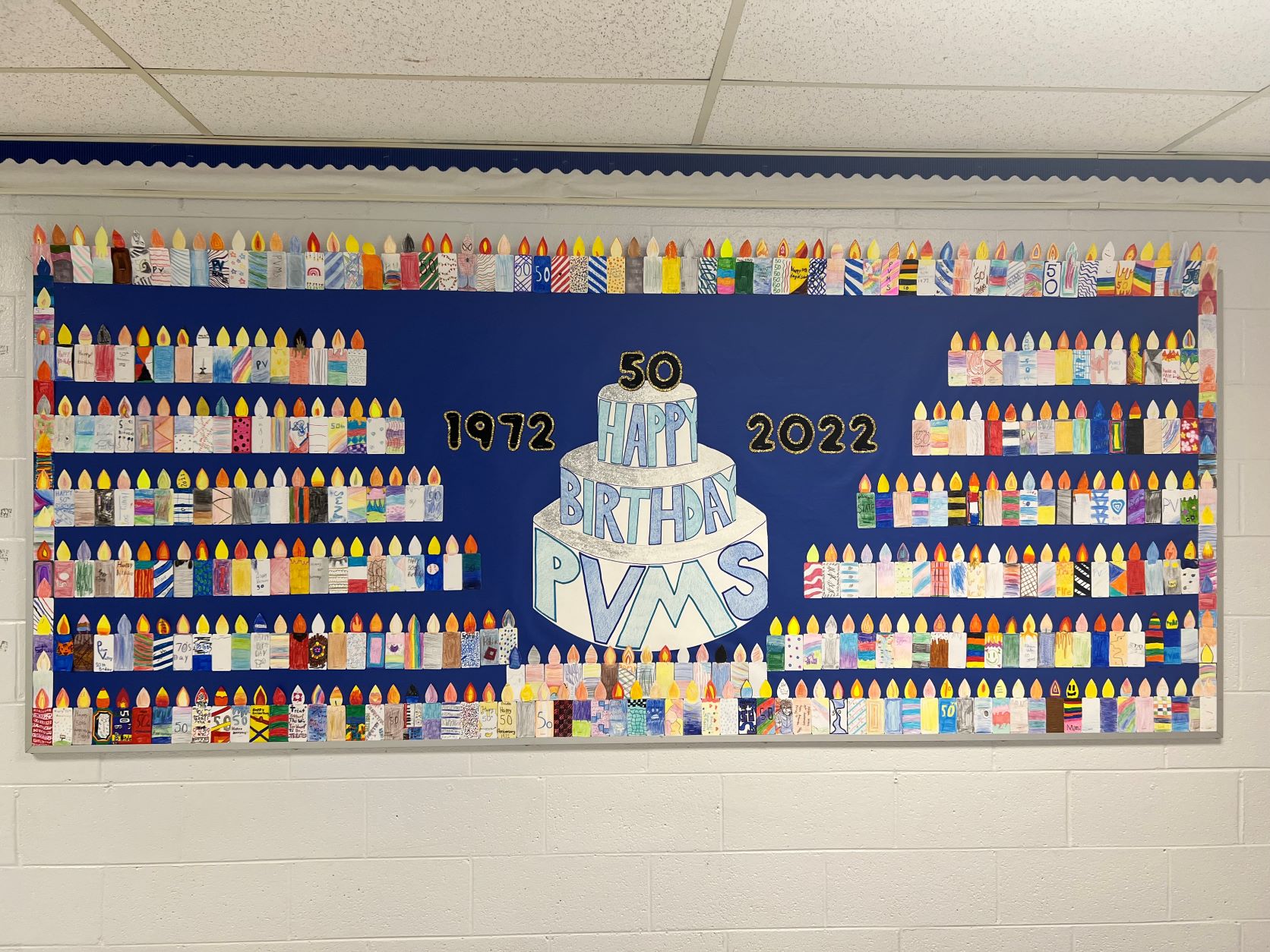 PVMS Celebrated its 50th day of school on our 50th anniversary