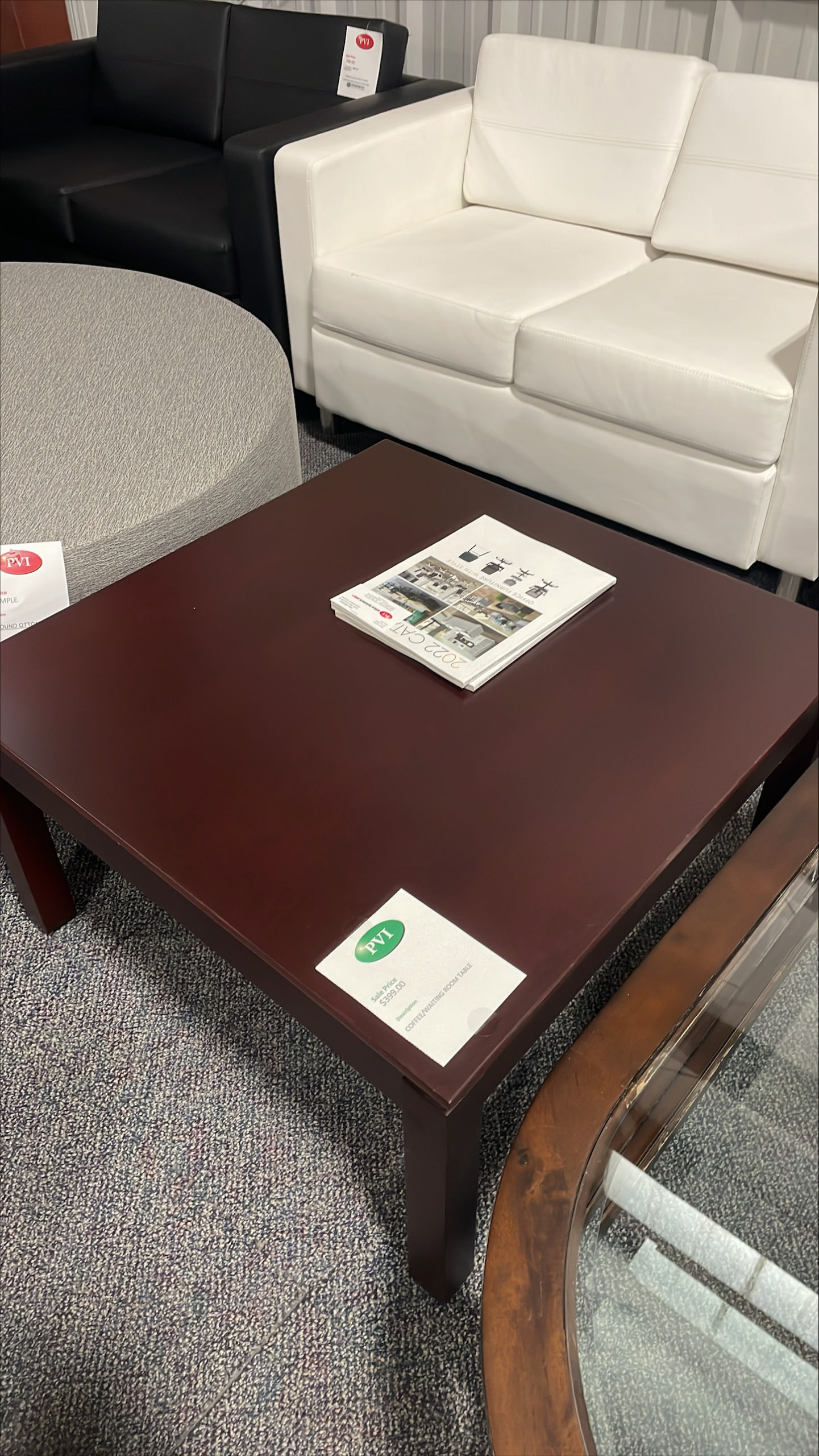 22213 Used Coffee/Waiting Room Table for Sale at PVI Office Furniture