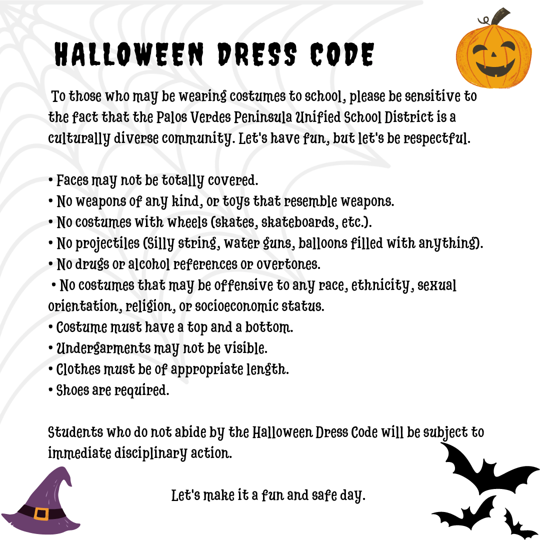 Halloween Contest and Costume Guidelines Palos Verdes Intermediate