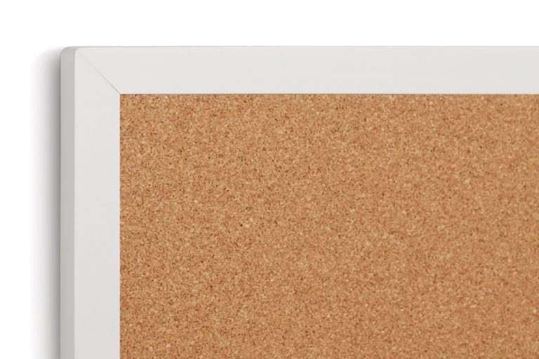 Natural Cork Tackboards with Narrow Hanger Trim System Boards
