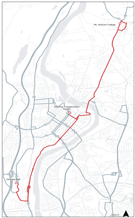 R29 Amherst/Holyoke Transportation Services UMass Amherst