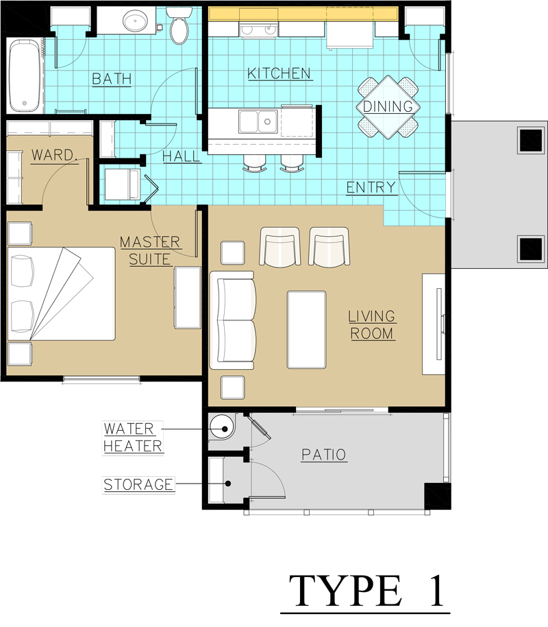 Floor Plans Court Affordable Housing in Porterville, California
