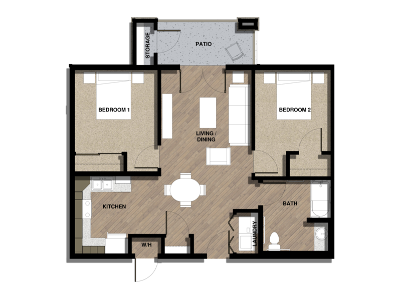 Floor Plans Whispering Winds Senior Apartments Affordable Housing