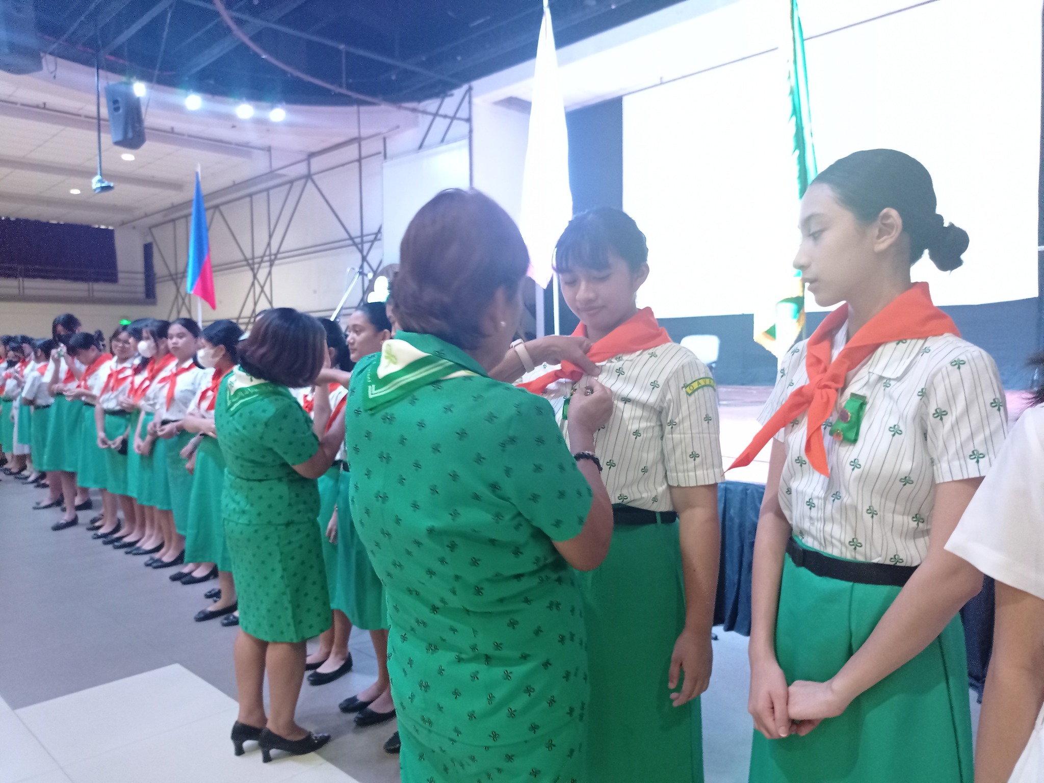 Junior High School GSP Investiture Ceremony Philippine Women's