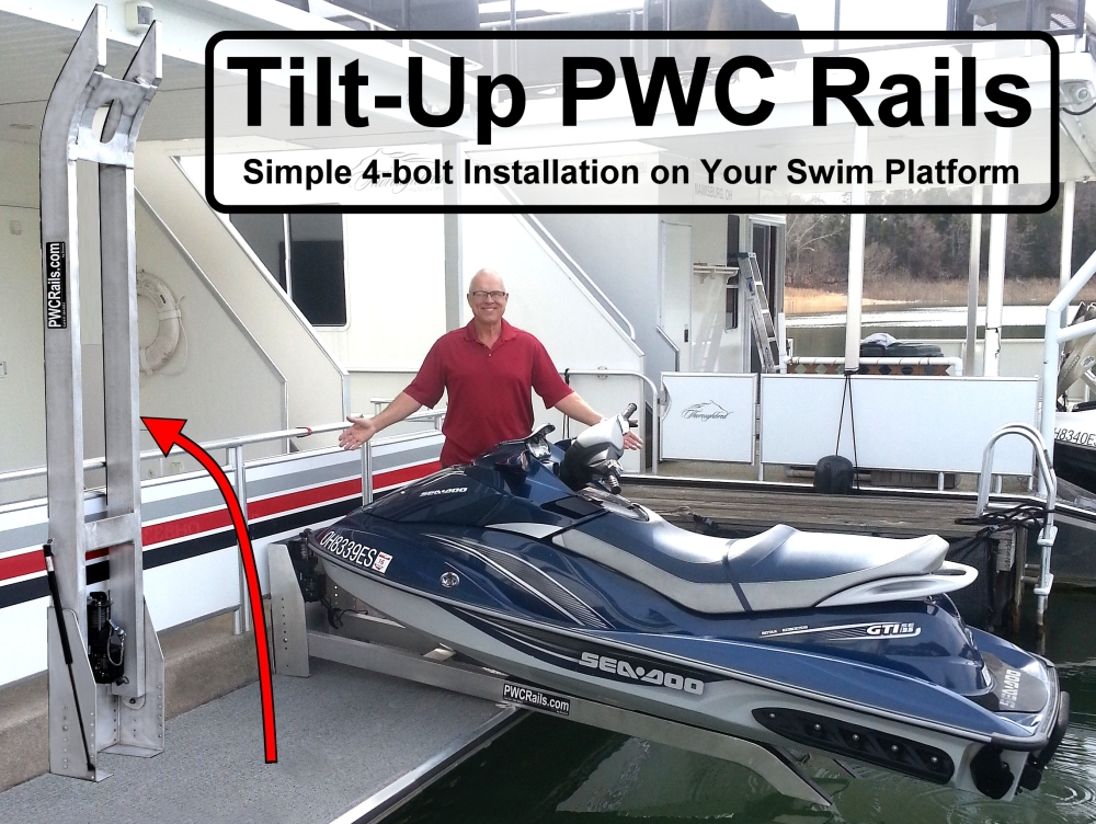 PWC Rails for Houseboats, Yachts, Docks, and Piers