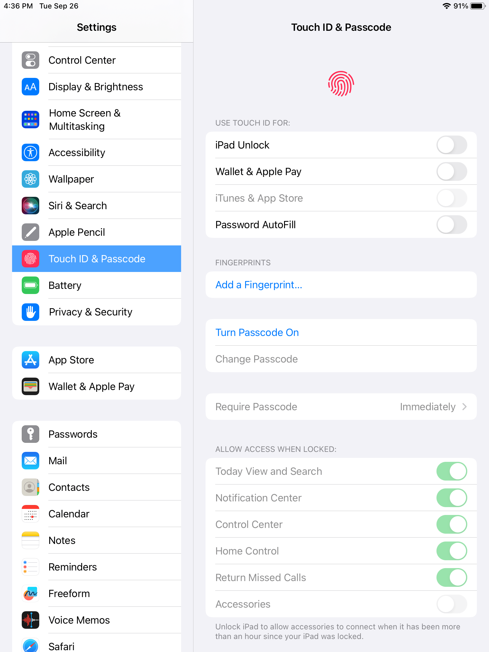 How To Manually Set A Passcode On An iPad PWCS Information Technology