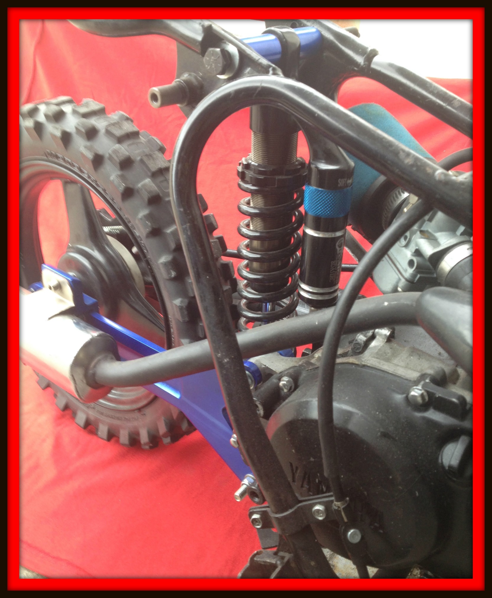PW50 Single Shock Rear Suspension Kit Forks optional